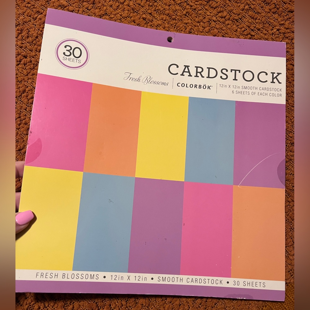 Fresh Blossoms Cardstock - Multicolor